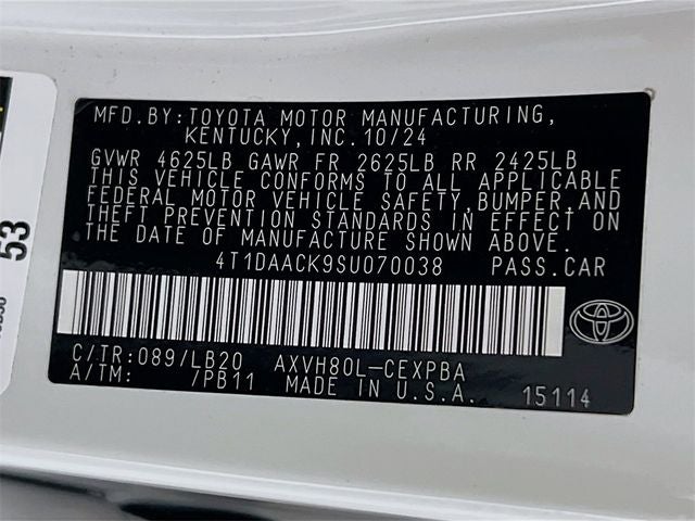 2025 Toyota Camry XSE